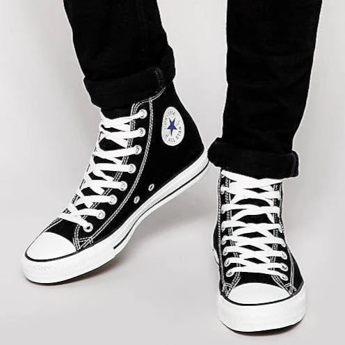 Converse All star אולסטאר סניקרס גבוהות בצבע שחור נשים וגברים - Image 13