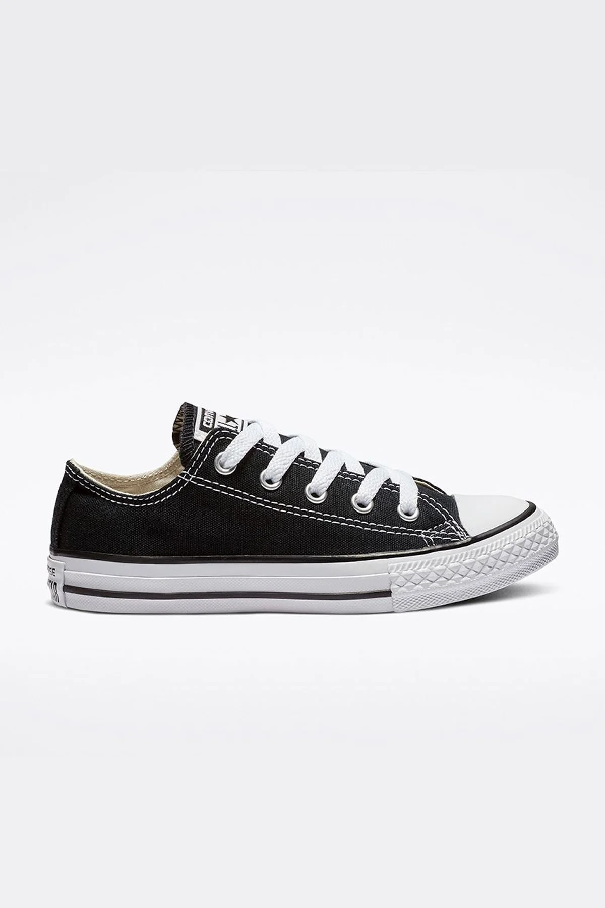 Converse All Star נעלי סניקרס אולסטאר נמוכות בצבע שחור לילדים - Image 2