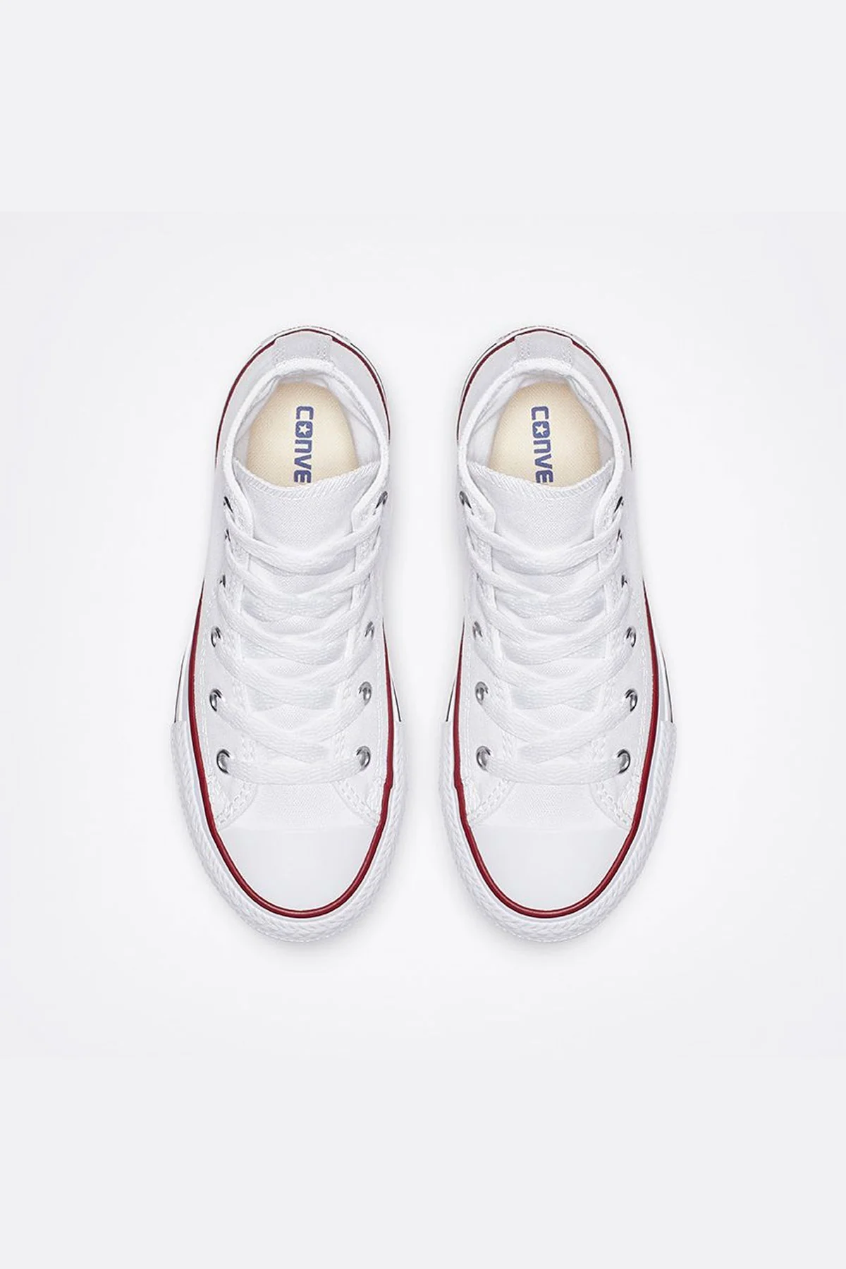 Converse All star נעלי סניקרס אולסטאר גבוהות בצבע לבן לילדים - Image 4