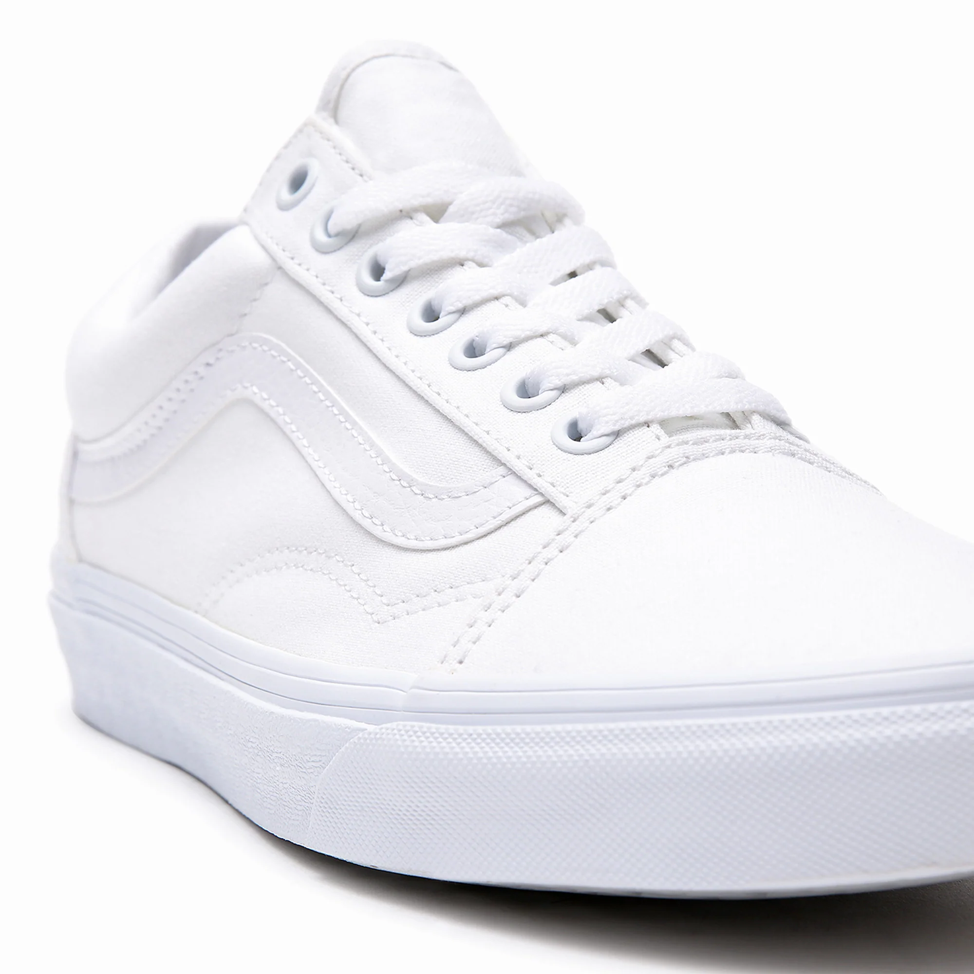 Vans נעלי סניקרס ואנס Old Skool בצבע לבן לנשים ולגברים - Image 12