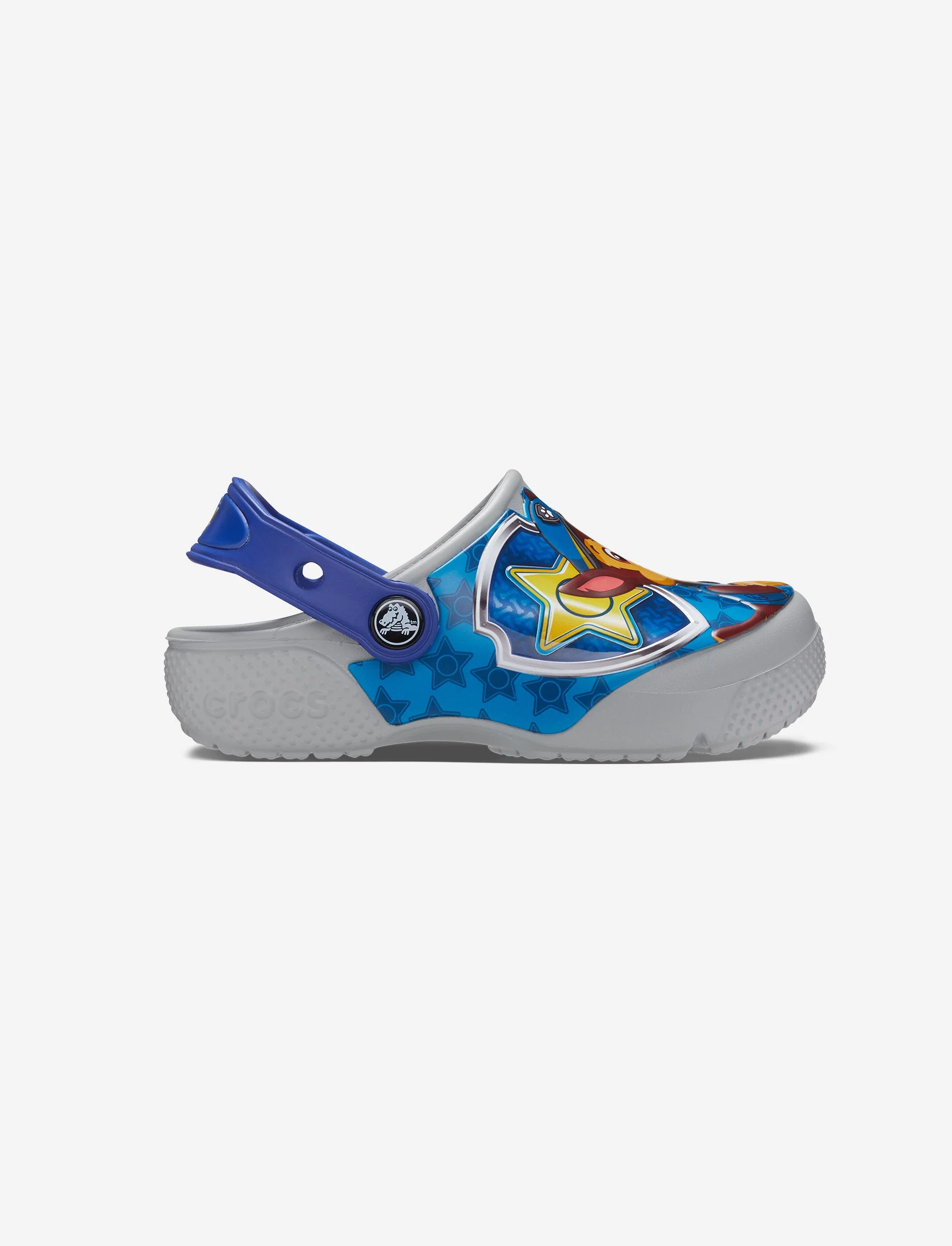 Crocs Crocs FL Paw Patrol Patch Clog K - כפכפי קרוקס לילדים מפרץ ההרפתקאות בצבע אפור בהיר - Image 3