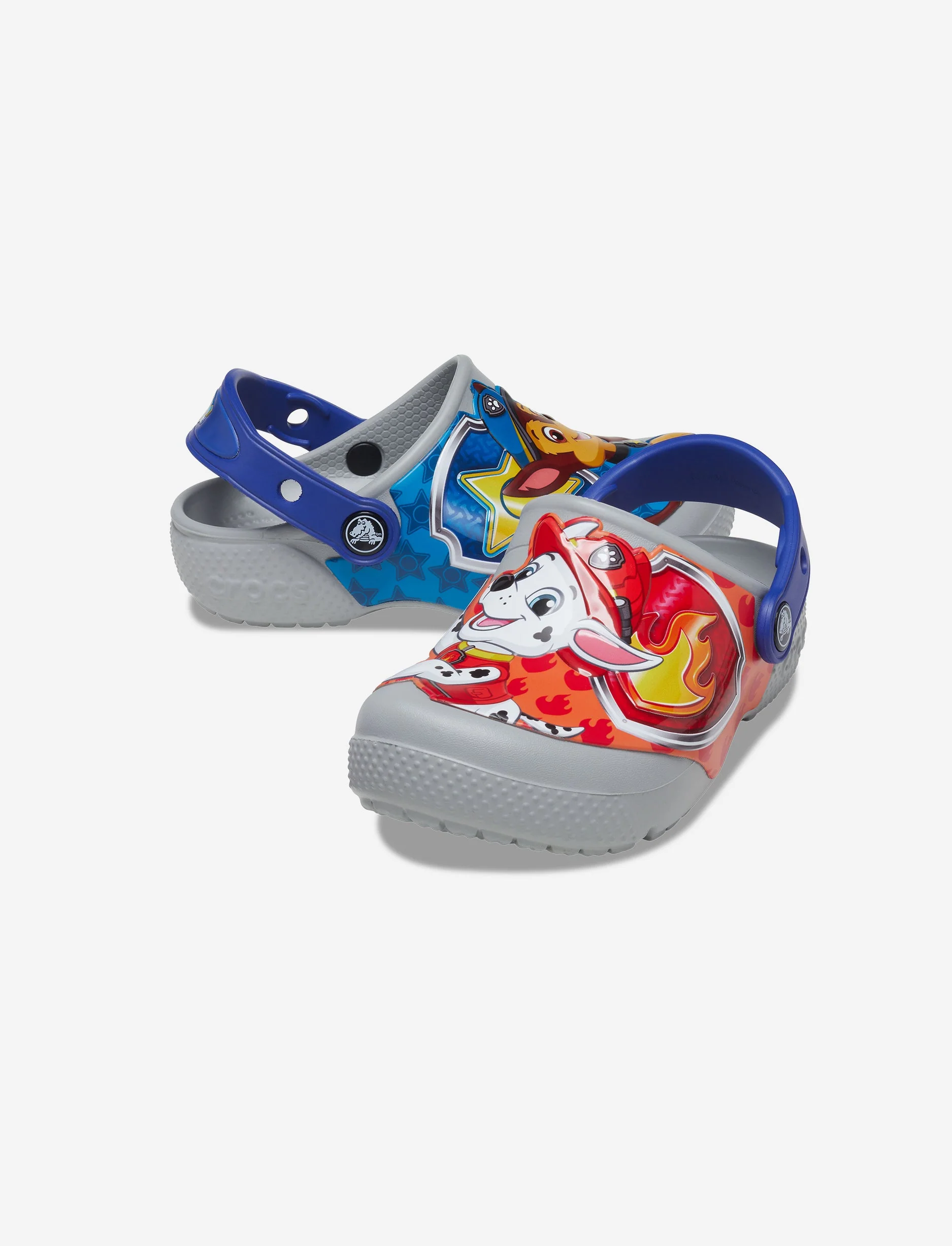 Crocs Crocs FL Paw Patrol Patch Clog K - כפכפי קרוקס לילדים מפרץ ההרפתקאות בצבע אפור בהיר - Image 5