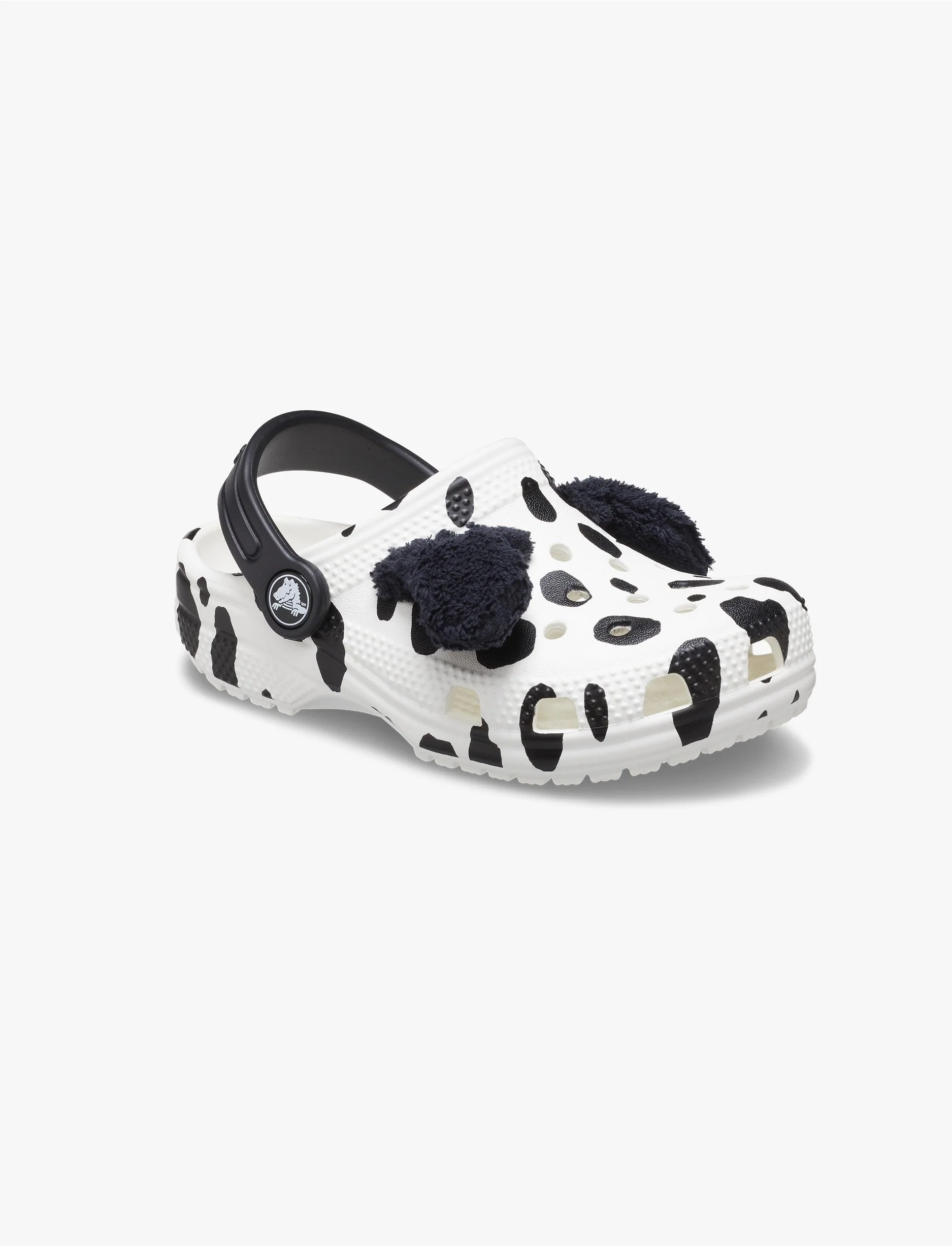 Crocs Classic I AM Dalmatian Clog T - כפכפי קלוג קרוקס לפעוטות בצבע שחור/לבן ובעיצוב דלמטי - Image 2