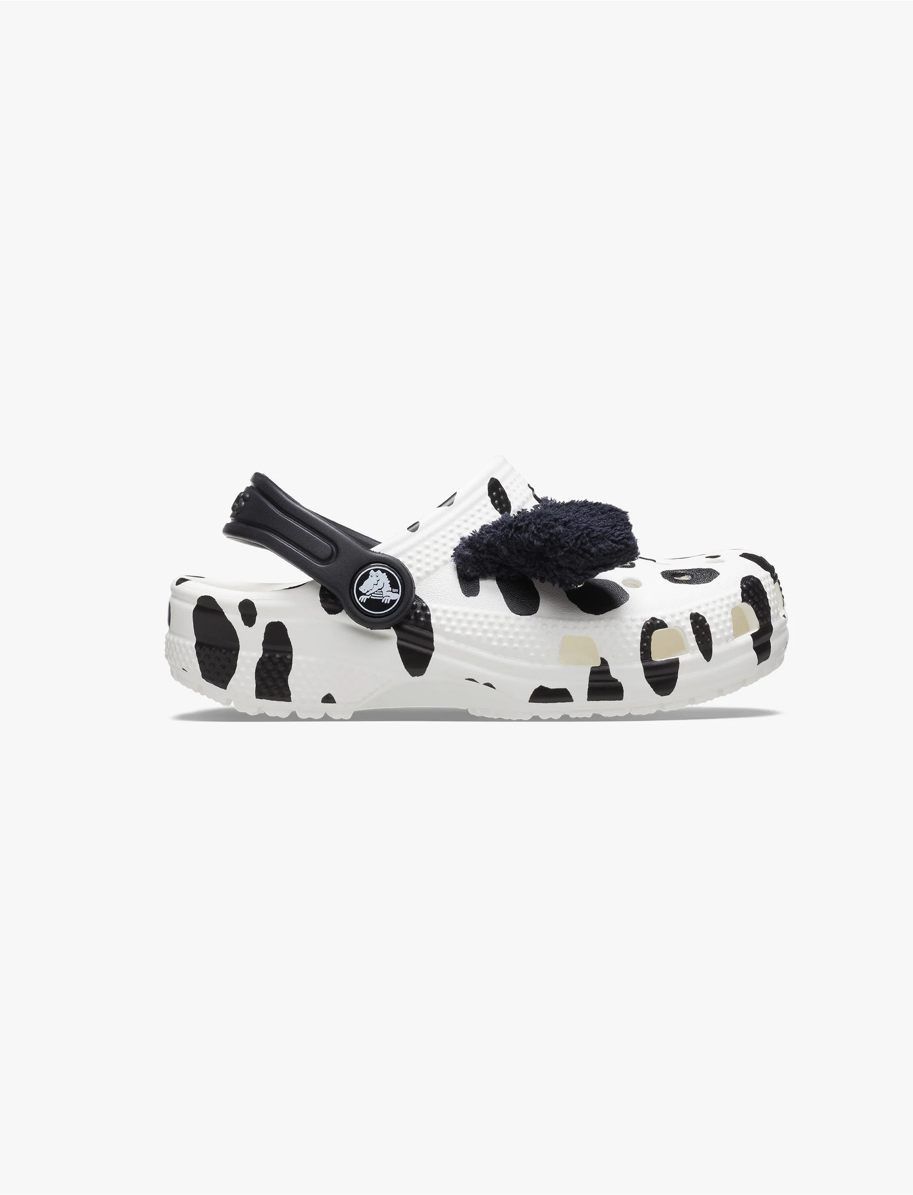 Crocs Classic I AM Dalmatian Clog T - כפכפי קלוג קרוקס לפעוטות בצבע שחור/לבן ובעיצוב דלמטי - Image 3