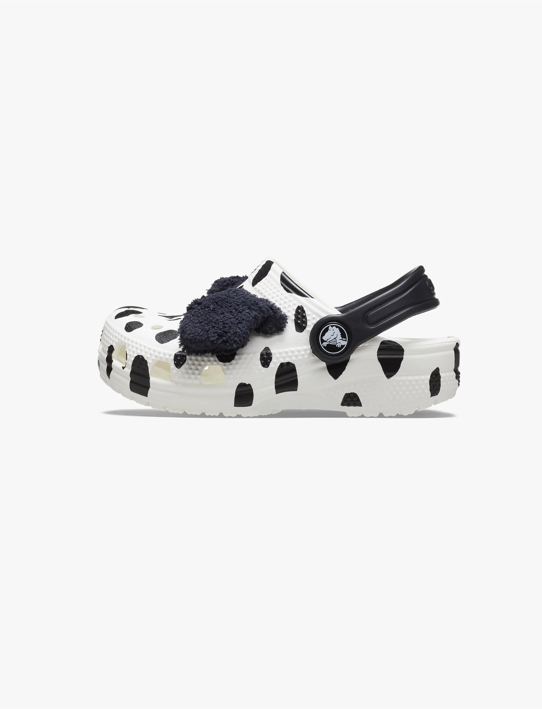 Crocs Classic I AM Dalmatian Clog T - כפכפי קלוג קרוקס לפעוטות בצבע שחור/לבן ובעיצוב דלמטי - Image 5