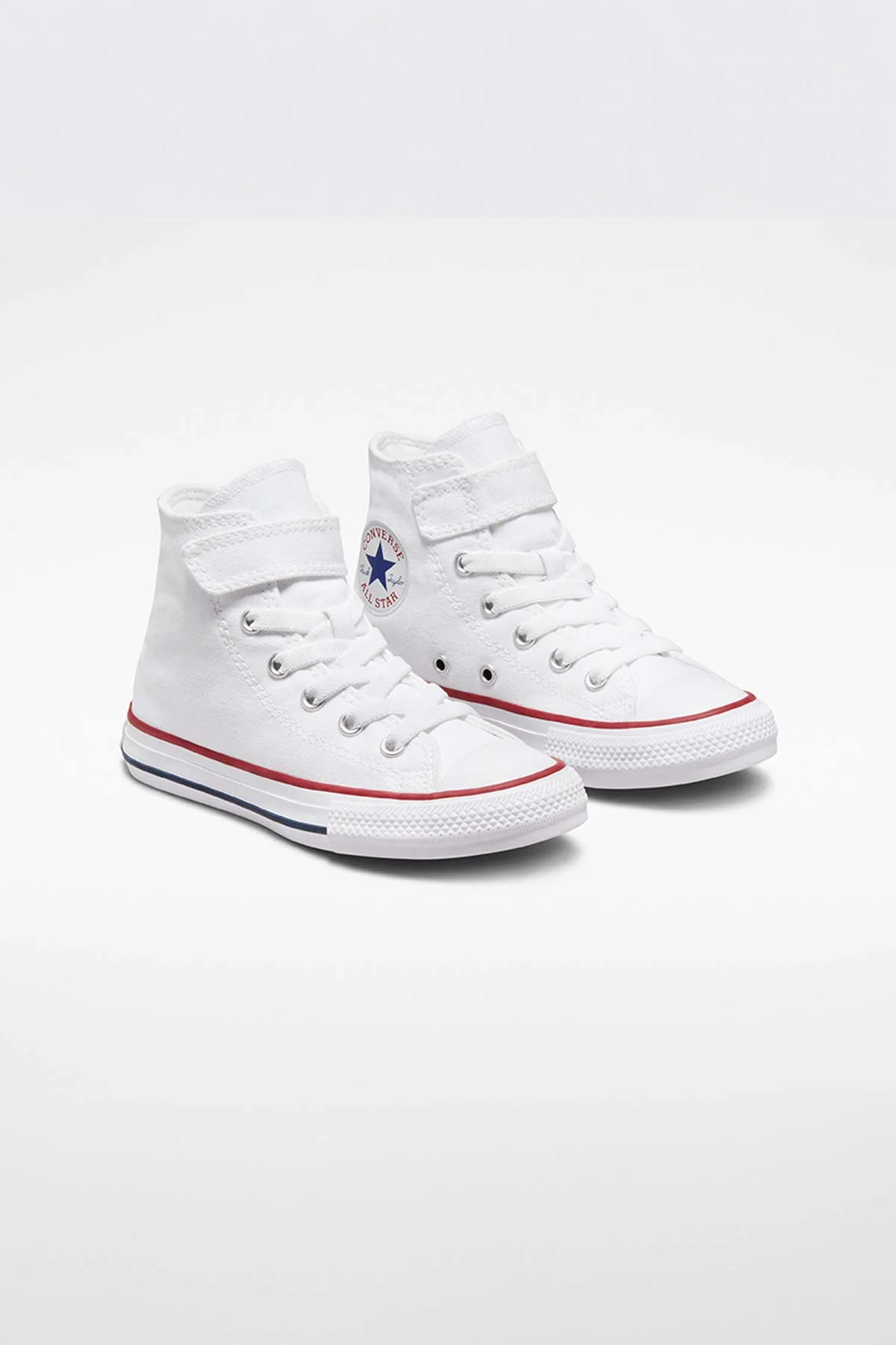 Converse All star נעלי סניקרס אולסטאר סקוץ' 1V נמוכות בצבע לבן לילדים - Image 5