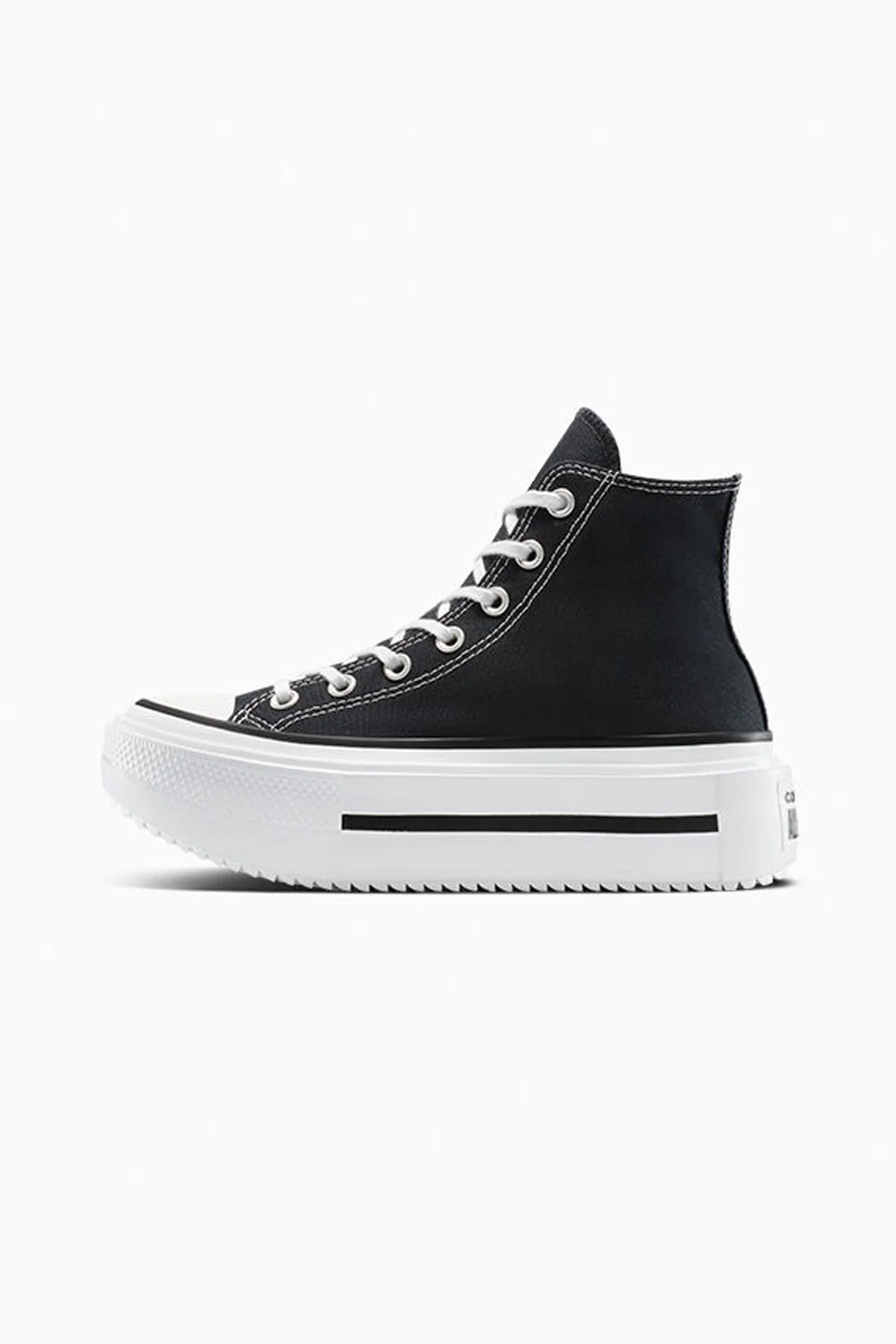 Converse All star סניקרס פלטפורמה גבוהות Lift Double Stack בצבע שחור - Image 9