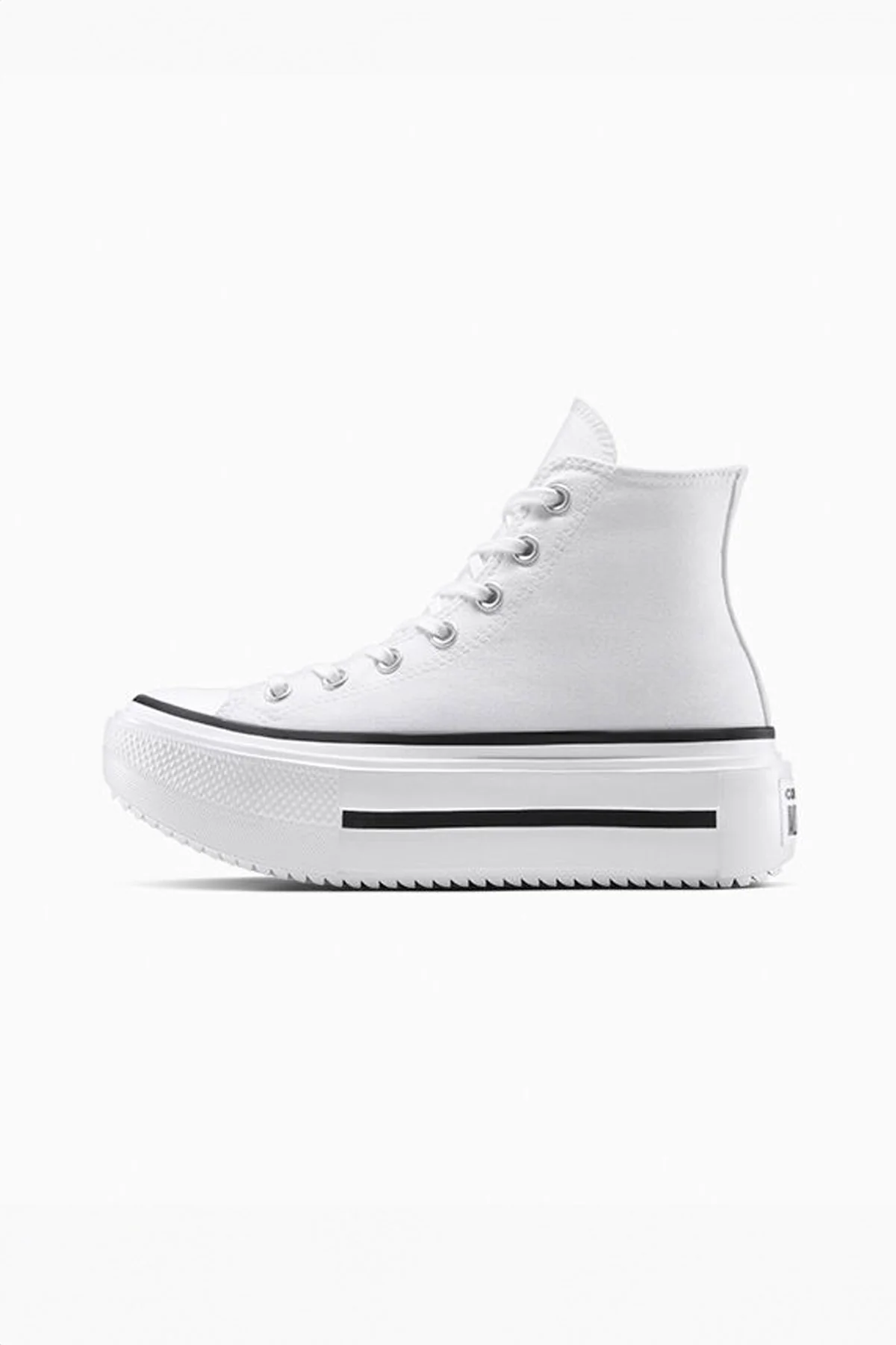 Converse All star סניקרס פלטפורמה גבוהות Lift Double Stack בצבע לבן - Image 10