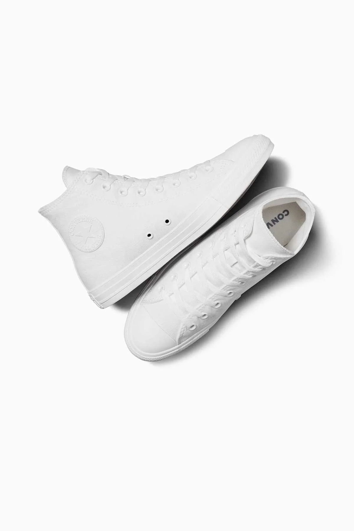 Converse Allstar נעלי סניקרס אולסטאר גבוהות בצבע שחור-לבן לנשים - Image 4