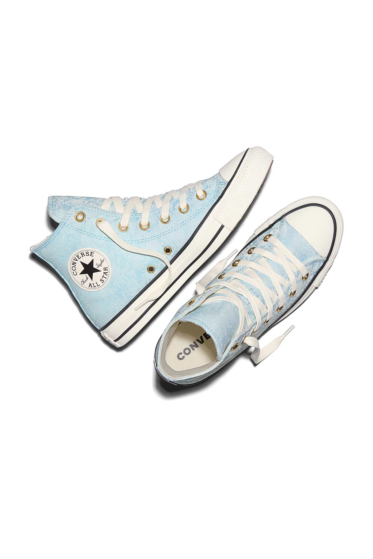 Converse Allstar נעלי סניקרס אולסטאר גבוהות בצבע Rained Out לנשים - Image 9
