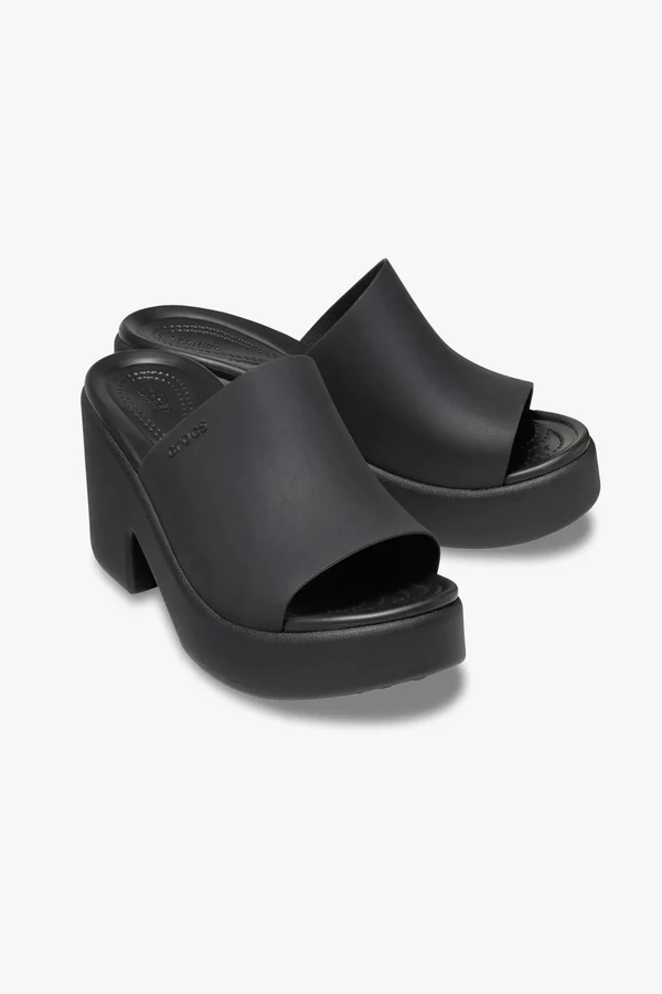 כפכפי עקב קרוקס Brooklyn Slide Heel לנשים בצבע שחור - Image 3