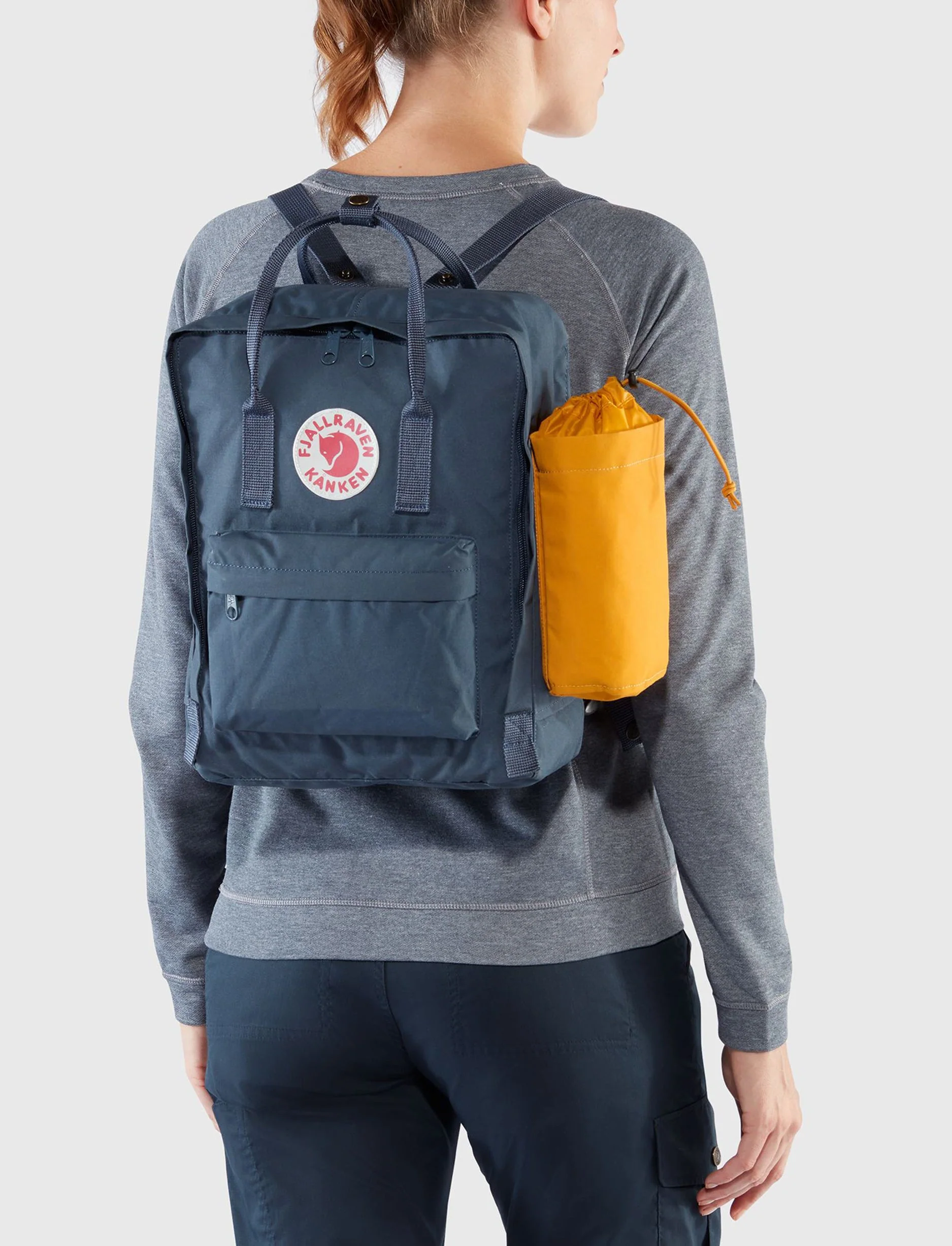 Fjallraven Kanken Bottle Pocket – מידנית לבקבוק מים בצבע KN נייבי - Image 3