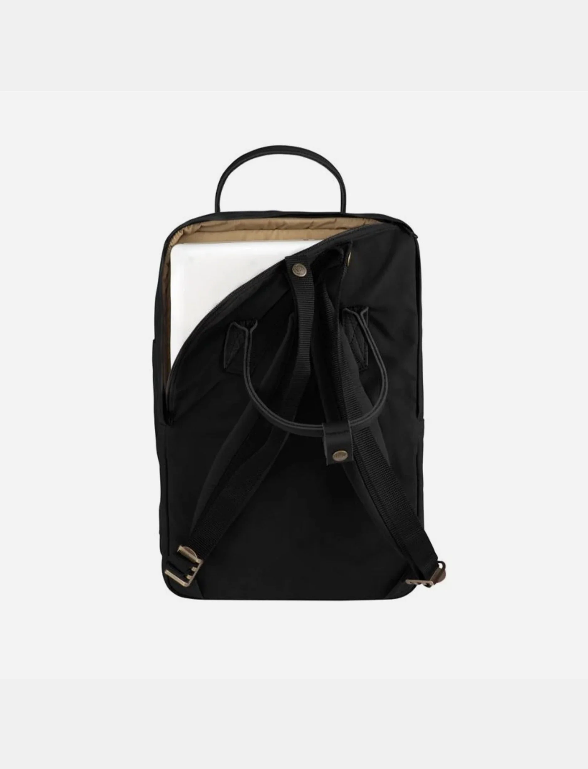 Fjallraven Kanken No. 2 Laptop - תיק גב קאן קן 15 ליטר בצבע שחור - Image 5